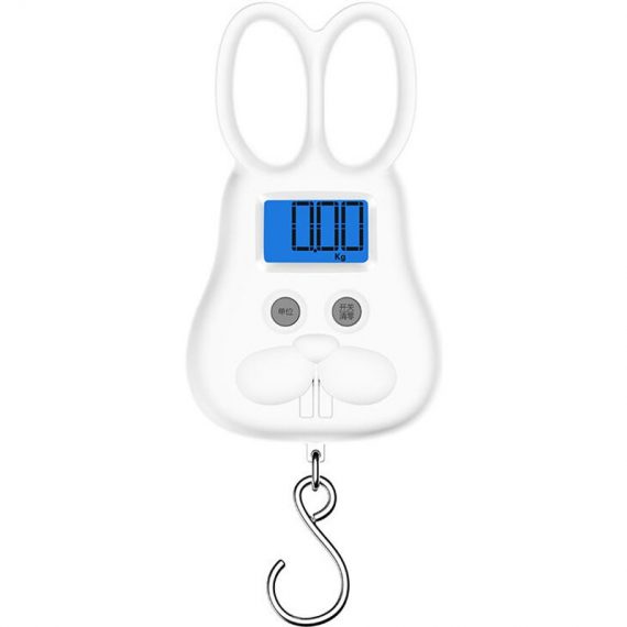 2pcs Rabbit Rechargeable Electronic Luggage Scale Portable Scale Electronic Luggage Scale Maximum 50Kg Electronic Scale/Tare Y0001-UK-K0005-220421-018 2562403263751