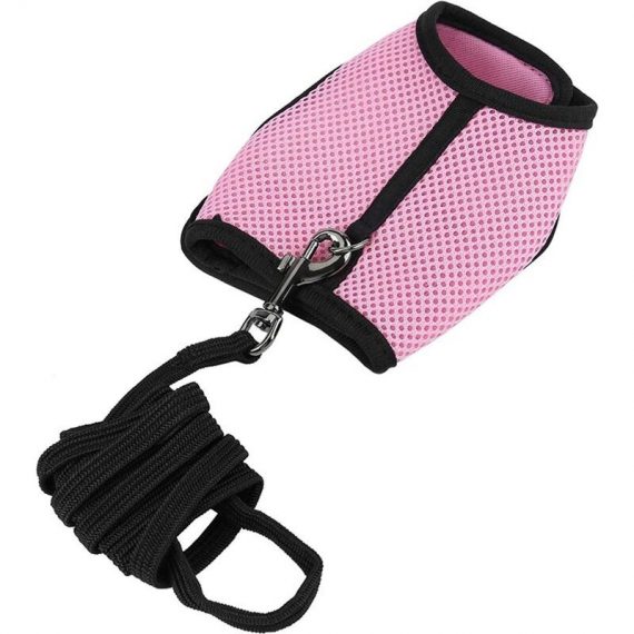 Colors m/l Rabbit Harness Set for Hamster Small Animals Pet Safety Vest with Lead Leash (L-Pink) MODOU 12301 6900235020948