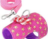 Small Pet Rabbit Harness Vest and Leash Set for Guinea Pig Hamster Puppy Bowknot Harness Pet Products Strong (Color : b, Size : m.) MODOU 12292 6900235020856