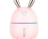 Air Humidifier 300ml Cute Rabbit Ultra-Quiet usb Aroma Essential Oil Diffuser Office Car Humidificador Air Purifier Mist, Pink QSQI-Ma-UK-0089