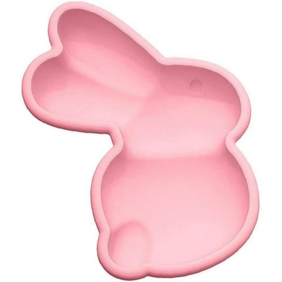 Cake Silicone Mold 3D Easter Surprise Egg Rabbit Shape Chocolate Silicone Mold DIY Baking Tray Pastry Fondant Soap Cake Mold (Pink) MA-JBEN-221110-3753 6479082045713