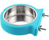 Dog Crate Removable Bowl Stainless Steel Hanging Bowl Pet Cage Small Water Bowl Feeder Food For Dogs Cats Rabbits Birds Green Pet Supplies Y0001-UK2-K0055-220818-054 8751899884715