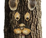 Tree Face Rabbit, 5-Piece, Tree Trunk Decoration, Weatherproof, Hanging Tree Decoration, Decorative Garden Rabbit, Brown/Beige - Relaxdays 10025379_0_GB 4052025253790