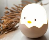 Children's night light - Baby Chick Chicken Night Light - Rechargeable LED silicone lamp with touch control, white light Nce-15989 6931902991735