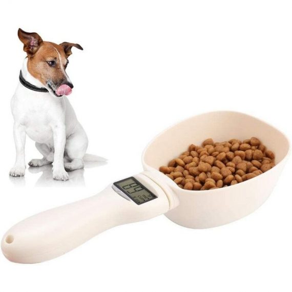 Dog Measuring Spoon, Weighing Spoon with lcd Display for Food Dry Dog Cat Rabbit Birds - Langray MM008130 9041180934441