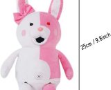 Pink White Rabbit Plush Child Bunny Monokuma Pillow Toy Home Decor Adornment Doll for Kids JMS-10382 2401429939809