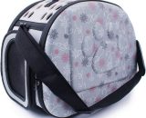 Breathable Washable Foldable Oxford Dog Cat Rabbit Carry Bag (Grey) - Litzee LIA04871 9471665681698