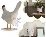 Taxidermy Chicken Lamp Rooster Table Lamp Egg Night Lamp - Flkwoh 9uk19278-HF0128 9347973039462