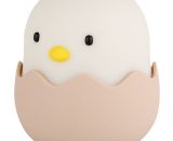 Led Night Light Kids Baby Night Light Eggshell Chicken Emotion Night Light usb Rechargeable Silicone Night Light Lamp with Touch Control HYX-0852 7392521957691