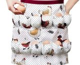 Perle Rare - Chicken Egg Apron Egg Holder Apron with Pocket Funny Egg Collecting Apron Egg Storage Apron Useful for Collecting Hold Egg Storage YBD013552WJY 9349843172125