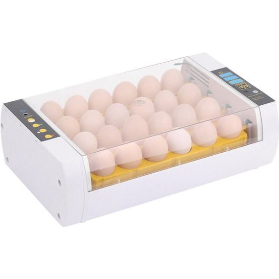 24-Eggs Intelligent Automatic Egg Incubator Temperature Control Hatcher for Hatching Chicken Duck Bird Quail Poultry AC220V H19550UK|858 805384643405