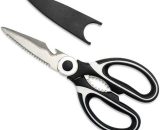 Kitchen Scissors- Multifunctional Widely Use-Heavy Duty Sharp Cooking Scissors-for Chicken Poultry Fish Meat Nuts Vegetables-with Safety Guard for CUK08512 8226183593890