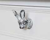 White Rabbit Head Drawer Knob - White 31535 5056312686192