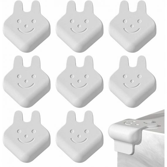Morejieka - Table Corner Protector, Furniture Corner Protector, 8PCS Self-Adhesive Silicone Protective Cover for Kids Cartoon Rabbit for Table 2022122013441424 3043714052115