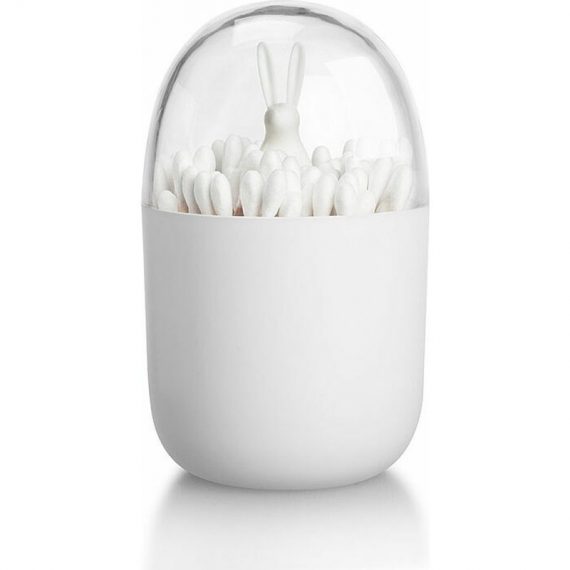 Cotton Swab Holder, Small Q-Tips Toothpick Storage Organizer (Rabbit), QE-13677