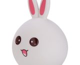 Warm light eye protection usb charging cute rabbit silicone led night light — Pink + Remote Control Charging KDCP-6976 6927193454714