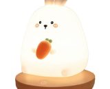 Silicone night light, usb rechargeable bedside cute pet table lamp — rabbit KDCP-7006 6927193455018