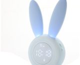 Benobby Kids - Cute rabbit-shaped induction alarm clock, intelligent automatic breathing light adjustment, automatic time/date/temperature display, Y0001-UK1-K0031-220909-013 7901320663766