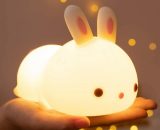 Night Light for Kids Rabbit Lamp Cute Gifts Teen Girls 7 Colors for Kids Room BD-MJF-1332 6012798322589