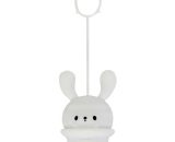 Night Light for Kids, 7 Colors Silicone Rabbit Light USB Rechargeable and Timed Night Light for Kids QE-4342