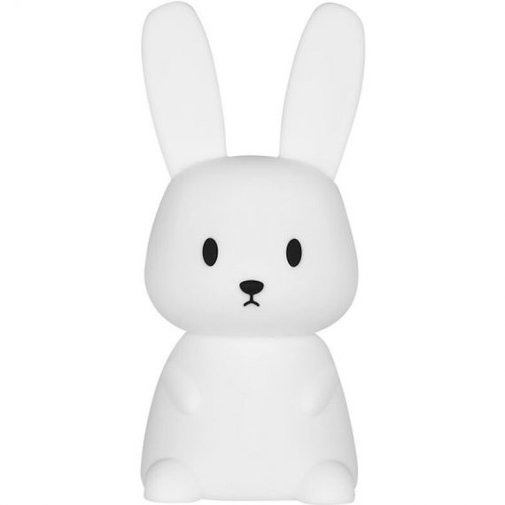 Rabbit Night Light Baby Touch 7 Colors usb Rechargeable Can Be Timed Night Light Kids Deco Lamp For Christmas Decoration Kid Room Birthday Gift QE-0037 8473091047032