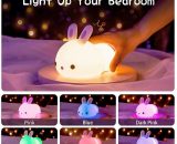 Kids Night Light, Baby Rabbit Night Light, Portable Electric USB Rechargeable LED Night Light, Multicolor Bedside Lamp, Luminous Birthday Gift MA-CHEN-221024-4498 6911159083483