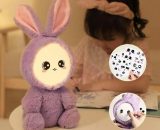 Plush Toy Night Light, Soft and Soft Rabbit Plush Night Light with Timer, Dimmable Rechargeable Stuffed Animal Night Light, Christmas Birthday Gifts Nce-19959 6931903031430
