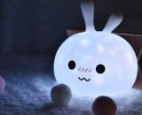 Bedside Lamp for Child / Baby - Nomadic Rabbit Night Light with Starry Patterns Wireless Colors Effects Adjustable LED MA-JBEN-2209013-2565 6474995476180