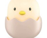 Led Kids Night Light, Baby Night Light Eggshell Chicken Emotion Night Light usb Rechargeable Silicone Night Light Bedside Lamp with Touch Control for Y0001-UK2-K0045-220722-014 3483402609342