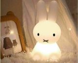 LED Night Light, Children's Luminous Toy Room Decoration Silicone Rabbit Colorful Night Light, Suitable for Children's Gifts, Home Decor, Bedside 9uk20039-YM0118 9347973032579