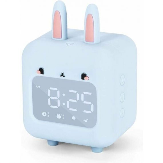 Alarm Clock for Kids, Digital Alarm Clock for Kids, Cute Rabbit Alarm Clock for Girls, White Noise Alarm Clock, Night Light with Kids USB Alarm Clock Y0038-UK3-230210-10221 7068460612617