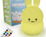 Built-in rechargeable lithium battery 1200mAh 0.3-0.8W large cute rabbit version remote control night light, for living room and children's room Y0038-UK3-230210-19312 7634066379102