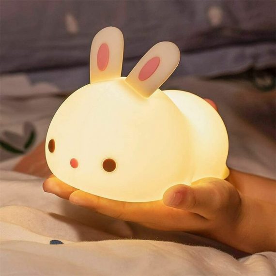 Night Light For Child baby LED Night Lights Animal Color Rabbit Type Rechargeable Changeable Suitable For Kids babies and Girls Y0045-UK1-230210-0378 4772783506838