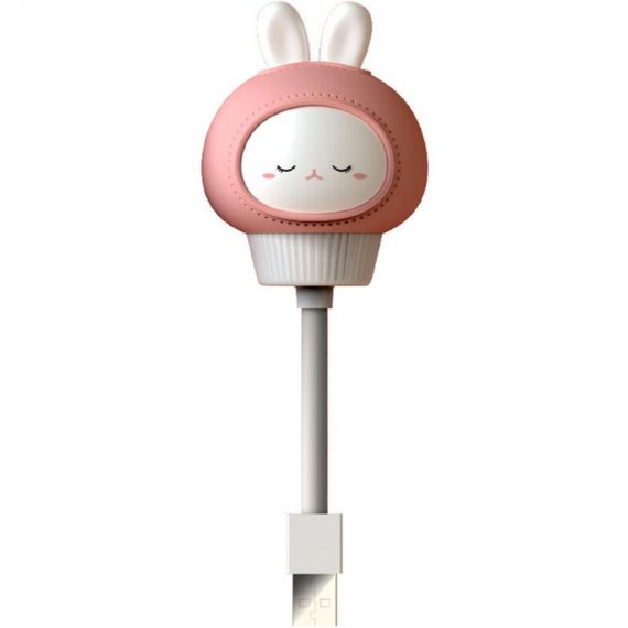 Flexible Mini usb LEDs Night Light Cute Rabbit/Bear/Cat/Duck Baby Feeding Lamp Portable Reading Lamp,model: rabbit - model: rabbit L4769-1 797377007748
