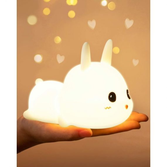 Baby Rechargeable Night Light, 7 Color Rabbit Baby Night Light, Baby Remote Control, Adjustable Brightness Baby Kid Night Light, Baby Gift Rabbit BRU-22763 6286582894051